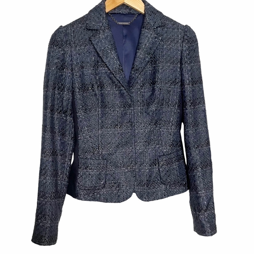 Elie Tahari Wool blend tweed jacket Sz 2